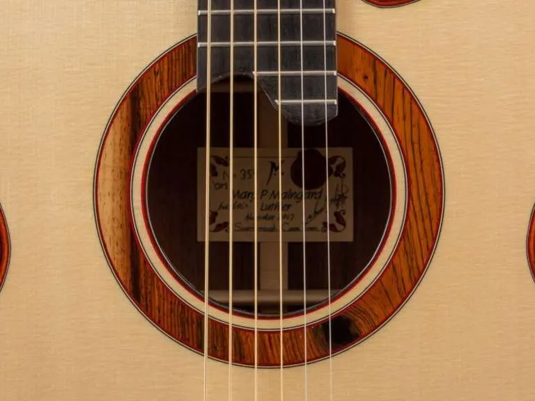 maingard guitars brazilian rosewood italian spruce soundhole